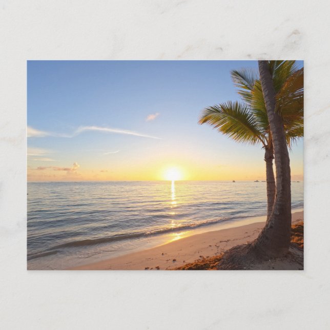 PUNTA CANA SUNRISE POSTCARD VYKORT (Framsida)