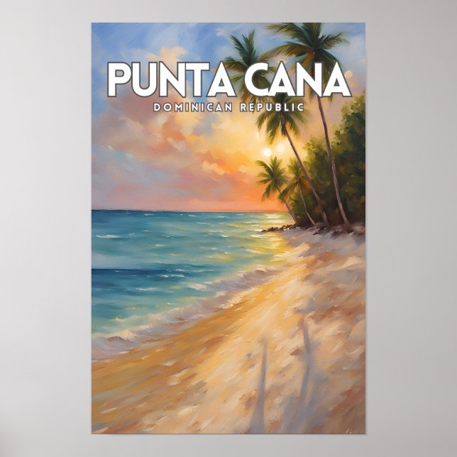 Punta Cana Travel Art Poster (Framsidan)