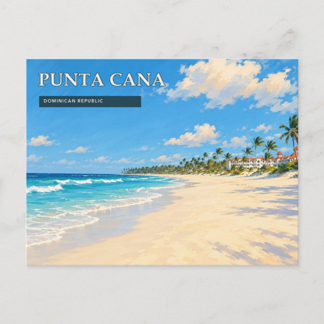Punta Cana Turkos Kust Vykort (Framsida)