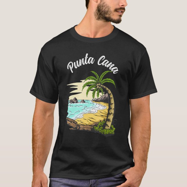 Punta Cana vacation, Punta Cana souvenirs Dominica T Shirt (Framsida)
