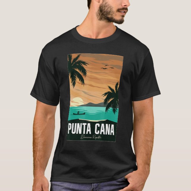 Punta Cana vacation, Punta Cana souvenirs Dominica T Shirt (Framsida)
