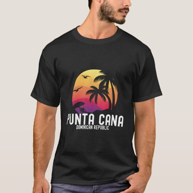Punta Cana Vacation Punta Cana Souvenirs Dominican T Shirt (Framsida)