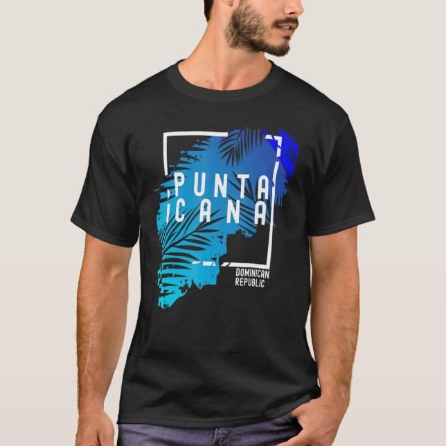 Punta Cana Vacation Punta Cana Souvenirs Dominican T Shirt (Framsida)