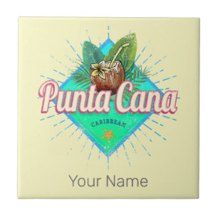 Punta Cana Västindien Dominikanska republiken Retr Kakelplatta