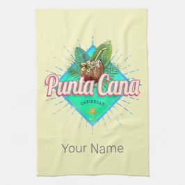 Punta Cana Västindien Dominikanska republiken Retr Kökshandduk