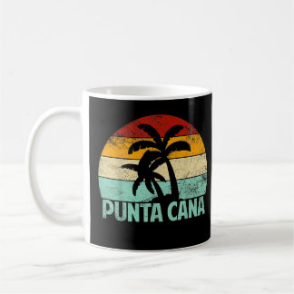 Punta Cana Vintage 70s 80-tal Retro Vacation Domin Kaffemugg