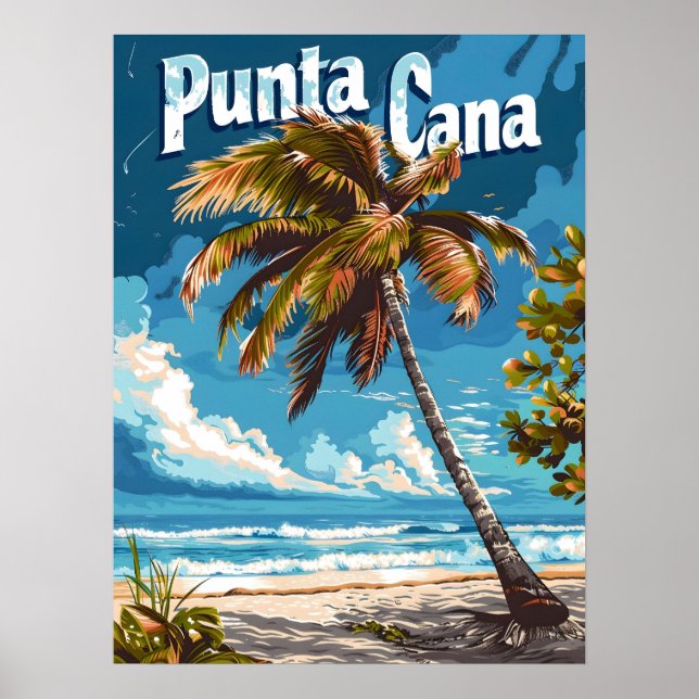 Punta Cana Vintage Poster (Framsidan)