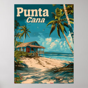 Punta Cana Vintage resor Poster