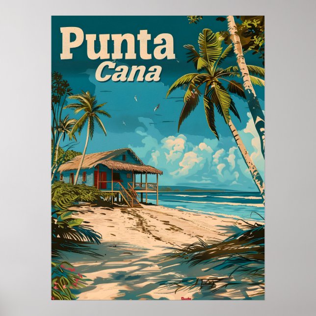 Punta Cana Vintage resor Poster (Framsidan)