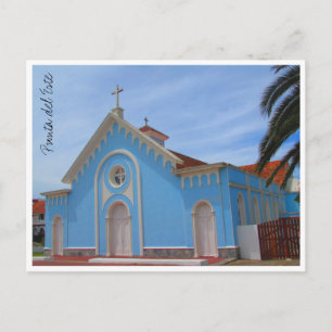 punta del este blue Church Vykort