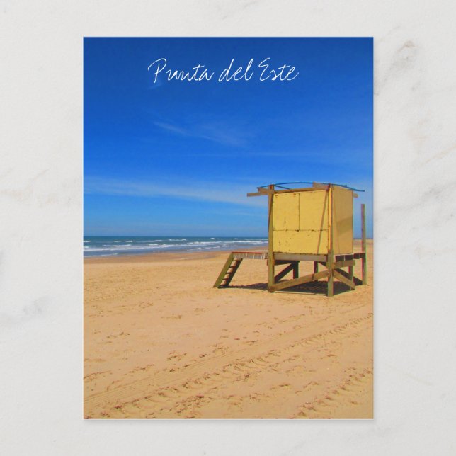punta del este strand vykort (Framsida)
