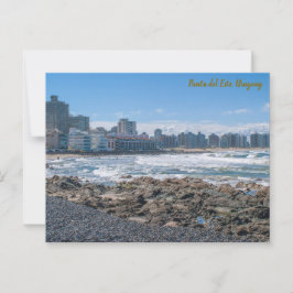 Punta del Este, Uruguay, Playa El Emir & City View Vykort