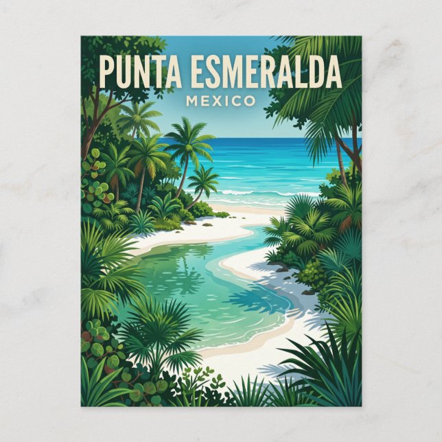 Punta Esmeralda Mexiko Vykort (Framsida)