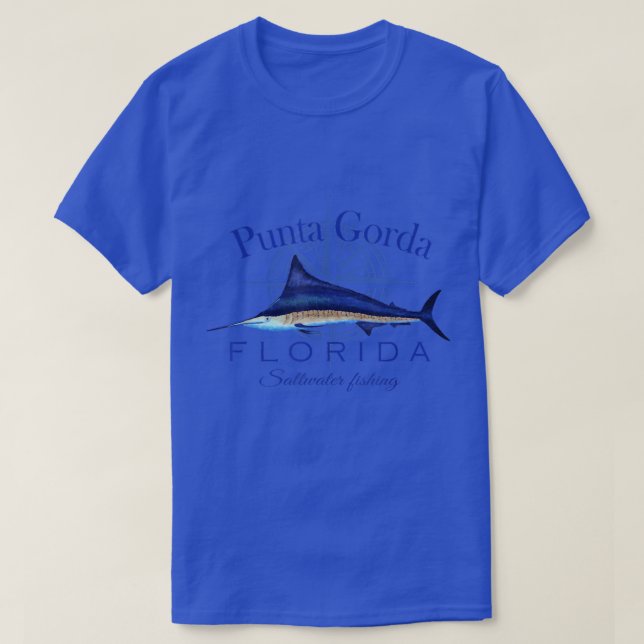 Punta Gorda Florida Sailfish Billfish Saltwater Fi T Shirt (Design framsida)