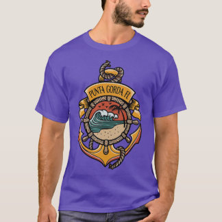 Punta Gorda Florida Väster Kusten Beacher Boating T Shirt