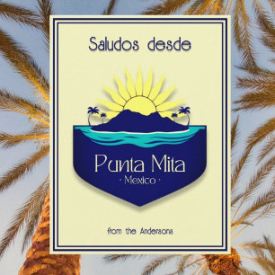 Punta Mita Mexico-semestervykort Vykort