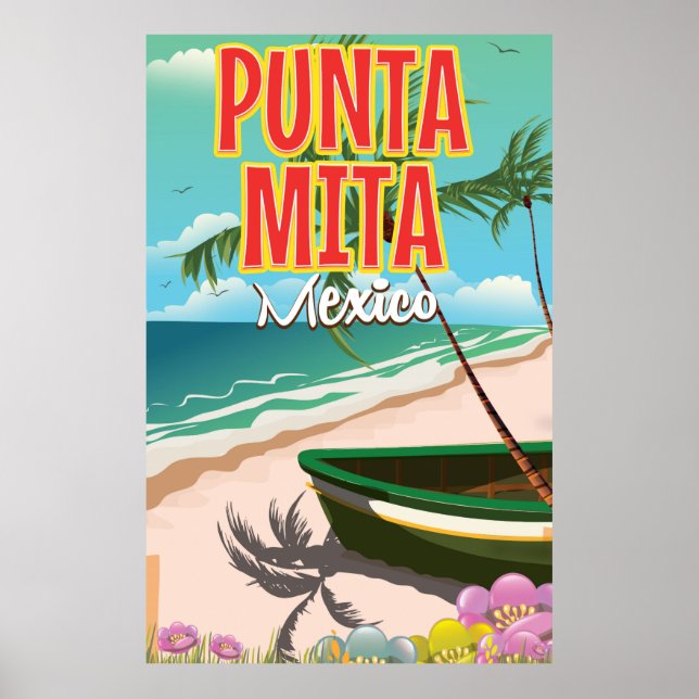 Punta Mita mexikansk reseposter Poster (Framsidan)