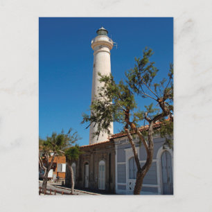 Punta Secca fyr, Sicilien, Italien Vykort