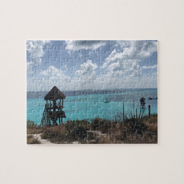 Punta Sur, Isla Mujeres, Mexiko Jigszle Puzzle Pussel (Horisontell)