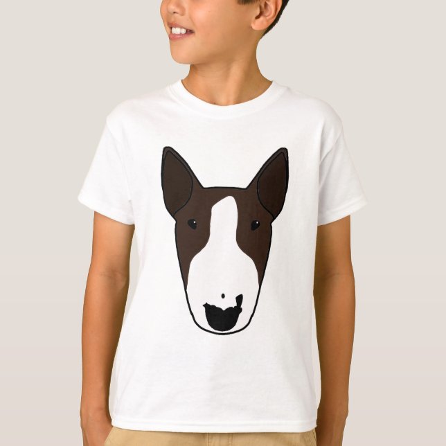 Puntii Bull Terrier Kids T-shirt (Framsida)