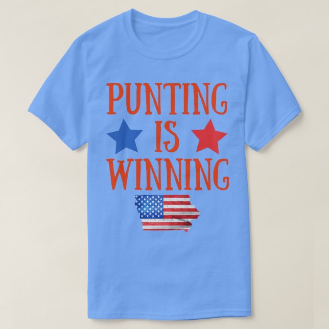 Punting vinner iowa 2 t shirt (Design framsida)