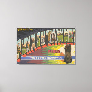 Punxsutawney Pennsylvania (Groundhog) Canvastryck