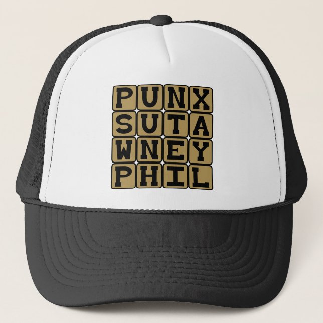 Punxsutawney Phil, Groundhog Day-djuret Truckerkeps (Framsida)