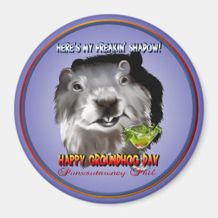 Punxsutawney Phils skuggar magneten Magnet