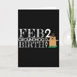 Punxsy Phils söta Groundhog Day den 2 februari föd Kort