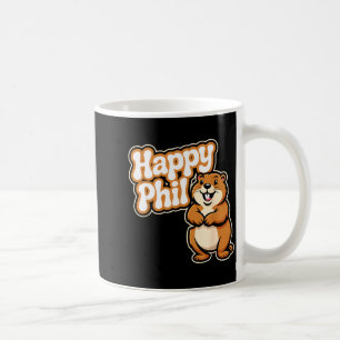 Punxy Phils söta Groundhog Day-kostym 2 februari Kaffemugg