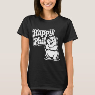 Punxy Phils söta Groundhog Day-kostym 2 februari T Shirt