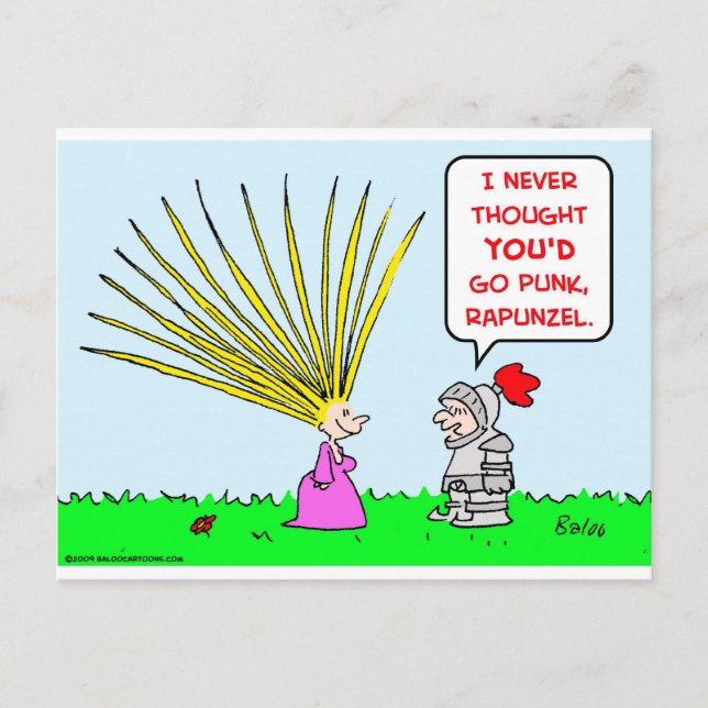 punzel-hår vykort (Framsida)