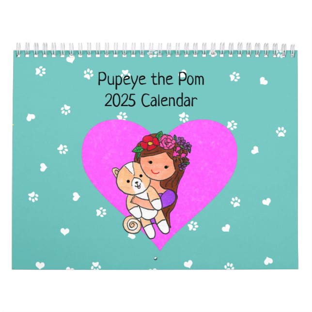 Pupeye Pom Calendar 2025 Kalender (Omslag)