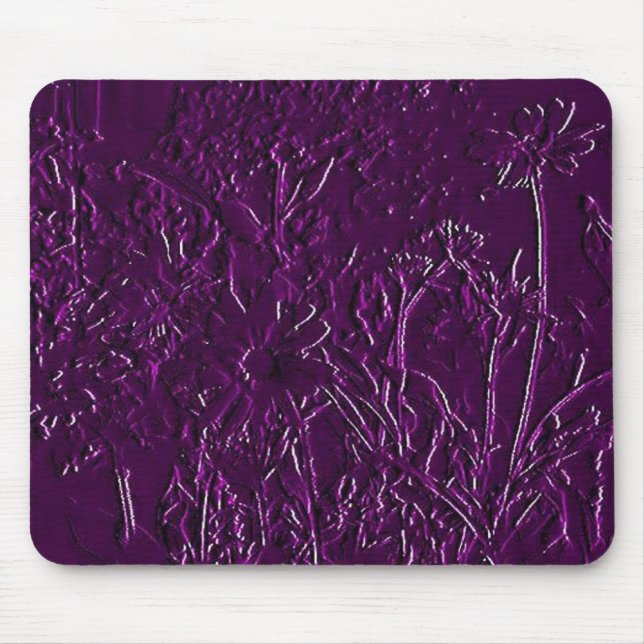 Puple Sculpter Flowers - Fast design Musmatta (Framsidan)