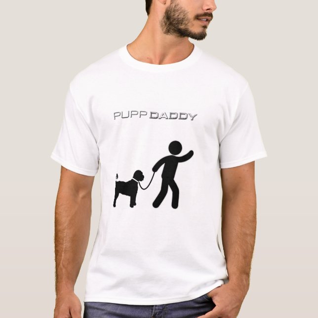 Pupp Pappa T Shirt (Framsida)