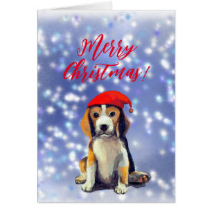 Puppakort för god jul OBS kort