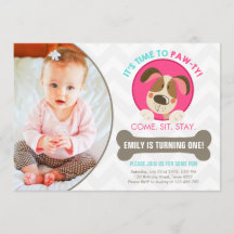 Puppens hund rosa turkoise chevron