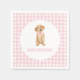 Puppepy-rosa-plätering Pappersservett