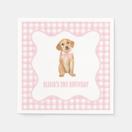 Puppepy-rosa-plätering Pappersservett