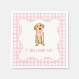 Puppepy-rosa-plätering Pappersservett