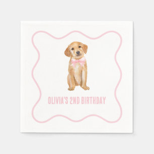 Puppepy-rosa-plätering Pappersservett