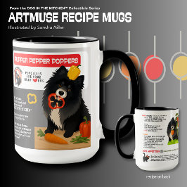 PUPPER PEPPER POPPERS Hundgodis Art Muse Recept Mugg