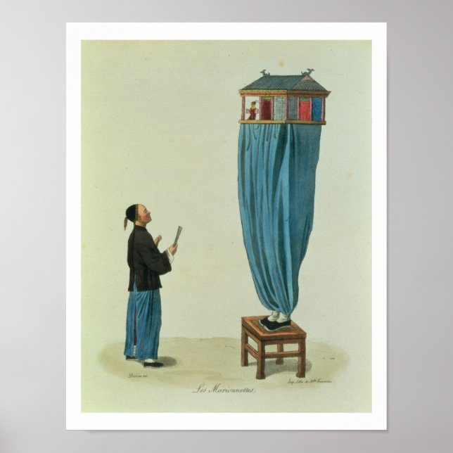 Pupperna, graverade av Mlle. Formentin, pub. 182 Poster (Framsidan)