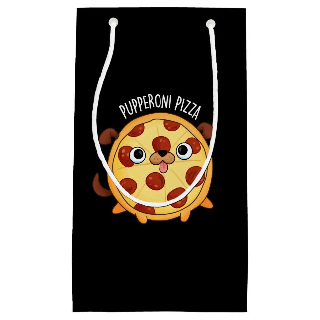 Pupperoni Pizza Funny Pizza Pun Mörk BG (Framsidan)