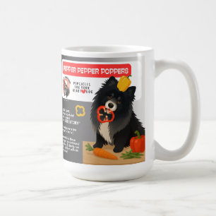 PUPPERS PEPPER POPPERS Hundgodis Art Muse Recept Kaffemugg