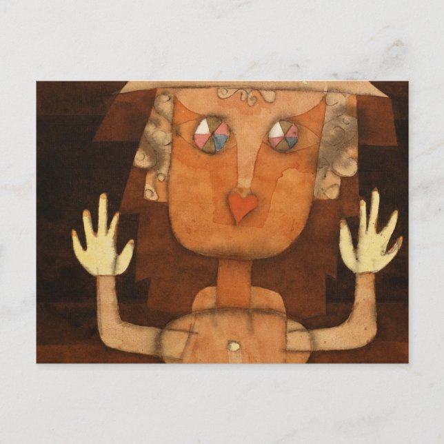 Puppet by Paul Klee Vykort (Framsida)