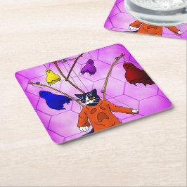 Puppet Master Cat Underlägg Papper Kvadrat