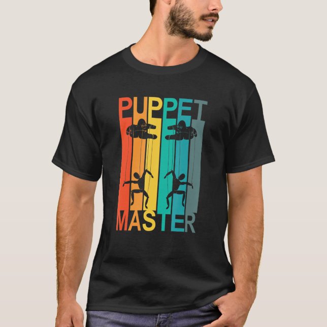 Puppet Master Puppeteer Puppetry T Shirt (Framsida)