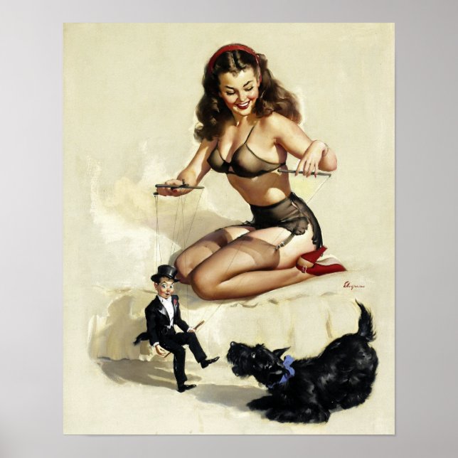Puppet Pin Up Poster (Framsidan)