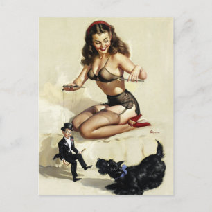 Puppet Pin Up Vykort
